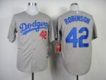 Los Angeles Dodgers #42 Jackie Robinson Grey Cool Base Stitched Jersey