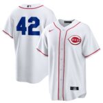 Cincinnati Reds White Home  2025 Jackie Robinson Day Replica Jersey
