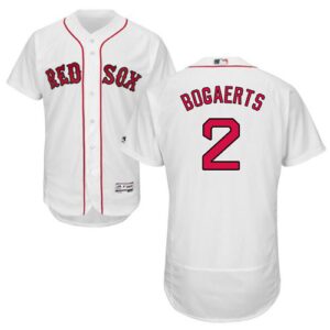 Boston Red Sox #2 Xander Bogaerts White Flexbase Collection Stitched Jersey