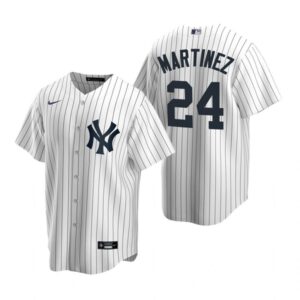 Men's New York Yankees #24 Tino Martinez  White Jersey