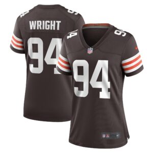 Alex Wright Cleveland Browns  Women's Game Player Jersey - Brown