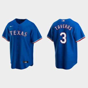 Men's Texas Rangers #3 Leody Taveras Royal Alternate Jersey