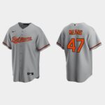 Men's Baltimore Orioles #47 John Means Gray Road Jersey