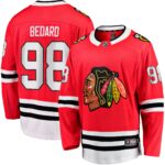 Connor Bedard Chicago Blackhawks 2023 Draft Home Breakaway Player Jersey - Red