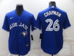 Men's Toronto Blue Jays #26 Matt Chapman Blue Cool Base Alternate Team Jersey