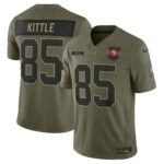 Men's San Francisco 49ers #85 George Kittle Olive 2025 Salute to Service Limited Jersey