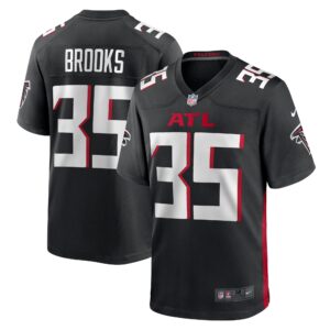 Natrone Brooks Atlanta Falcons Team Game Jersey -  Black