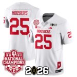 Hoosiers #25 Indiana Hoosiers Vapor Limited Football Jersey - 2025 National Champions - All Stitched