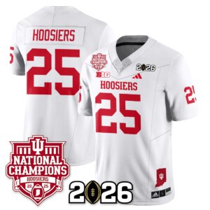 Hoosiers #25 Indiana Hoosiers Vapor Limited Football Jersey - 2025 National Champions - All Stitched