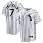 Men's Chicago White Sox Tim Anderson  White Home Replica Player Jersey
