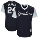 New York Yankees #24 Gary Sanchez Navy "Kraken" Players Weekend Stitched Jersey