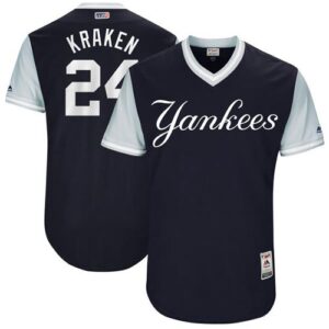 New York Yankees #24 Gary Sanchez Navy "Kraken" Players Weekend Stitched Jersey