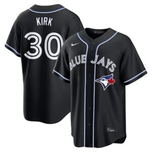 Alejandro Kirk #30 Toronto Blue Jays Fashion Replica Out Jersey - Black