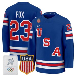 Adam Fox #23 2026 USA Olympic Premium Hockey Jersey -Royal