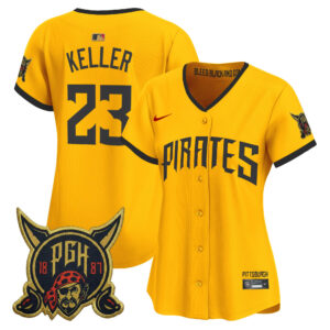 Women's Mitch Keller #23 Pittsburgh Pirates 2026 City Connect Vapor Premier Limited Jersey - Gold