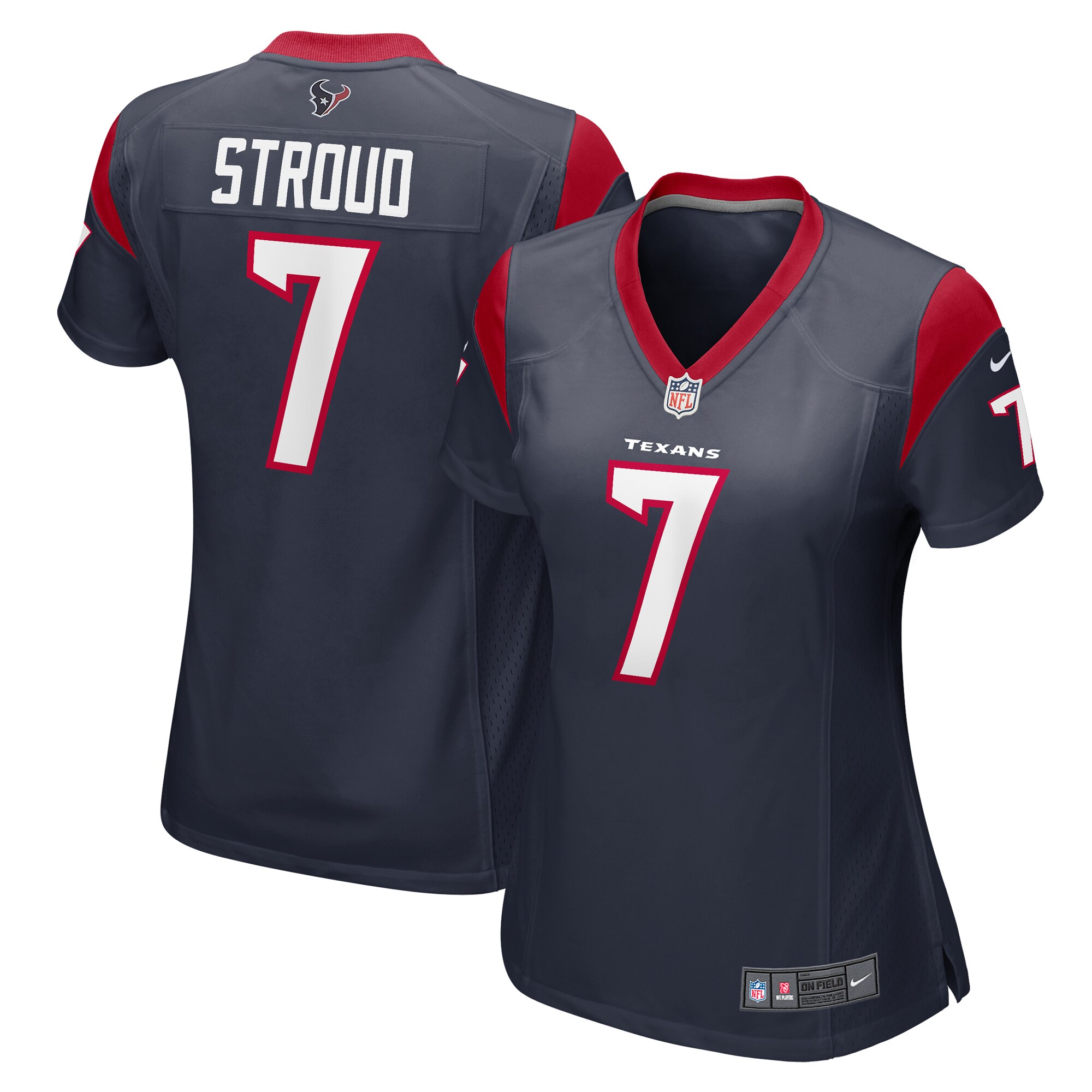 CJ Stroud Houston Texans Women's 2023 Draft First Round Pick Game Jersey - Navy