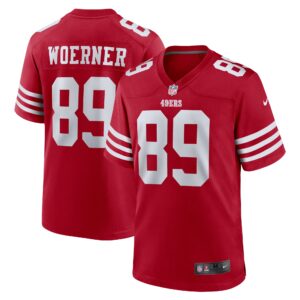 Charlie Woerner San Francisco 49ers  Game Jersey -  Scarlet