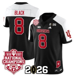 Kaelon Black #8 Indiana Hoosiers Vapor Limited Football Jersey - 2025 National Champions - All Stitched