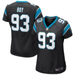 Bravvion Roy Carolina Panthers  Women's Game Jersey - Black