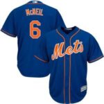 Men's New York Mets #6 Jeff Mcneil Blue Cool Base Stitched Jersey