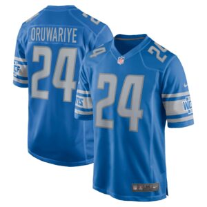 Amani Oruwariye Detroit Lions  Game Jersey - Blue