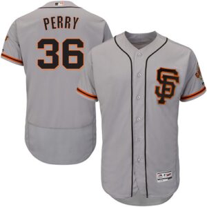 San Francisco Giants #36 Gaylord Perry Grey Flexbase Collection Road 2 Stitched Jersey