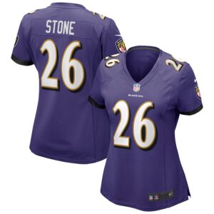 Geno Stone Baltimore Ravens  Women's Game Jersey - Purple