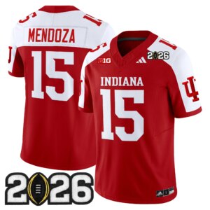 Fernando Mendoza #15 Ndiana Hoosiers IND 2026 CFP Final Patch Vapor Limited Jersey V2 - All Stitched