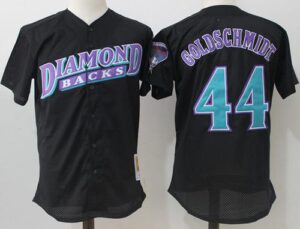 Mitchell And Ness Arizona Diamondbacks #44 Paul Goldschmidt Black Throwback Stitched Jersey