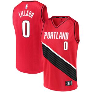 Damian Lillard Portland Trail Blazers  2020/21 Fast Break Replica Jersey - Statement Edition - Red