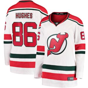 Jack Hughes New Jersey Devils Women's 2022/23 Heritage Premier Breakaway Jersey - White