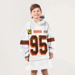 Kid M.G 95 Captain Cleveland Football Unisex Blanket Hoodie