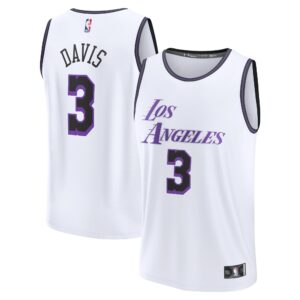 Anthony Davis Los Angeles Lakers  Youth 2022/23 Fastbreak Jersey - City Edition - White