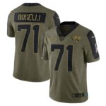 Tony Boselli Jacksonville Jaguars  2021 Salute To Service Retired Player Limited Jersey - Olive