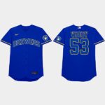 Brandon Woodruff Nickname Brewers 2021 Players Weekend Woody Royal Men's Jersey