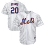 Men's New York Mets #20 Pete Alonso Majestic White Cool Base Home Jersey