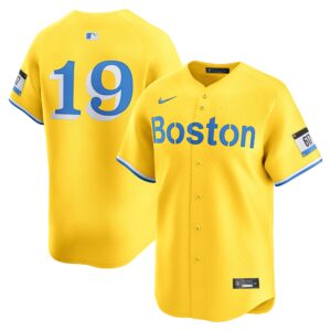 Men's Roman Anthony #19 Gold Boston Red Sox Home Replica Jersey