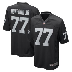 Thayer Munford Jr. Las Vegas Raiders  Game Player Jersey - Black