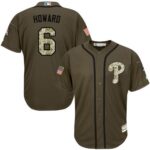 Philadelphia Phillies #6 Ryan Howard Green Salute to Service Stitched Jersey