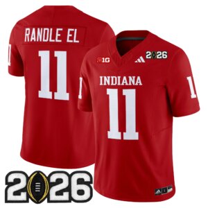 Randle El #11 Ndiana Hoosiers IND 2026 CFP Final Patch Vapor Limited Jersey V2 - All Stitched