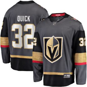 Jonathan Quick Vegas Golden Knights Home Breakaway Jersey - Gray