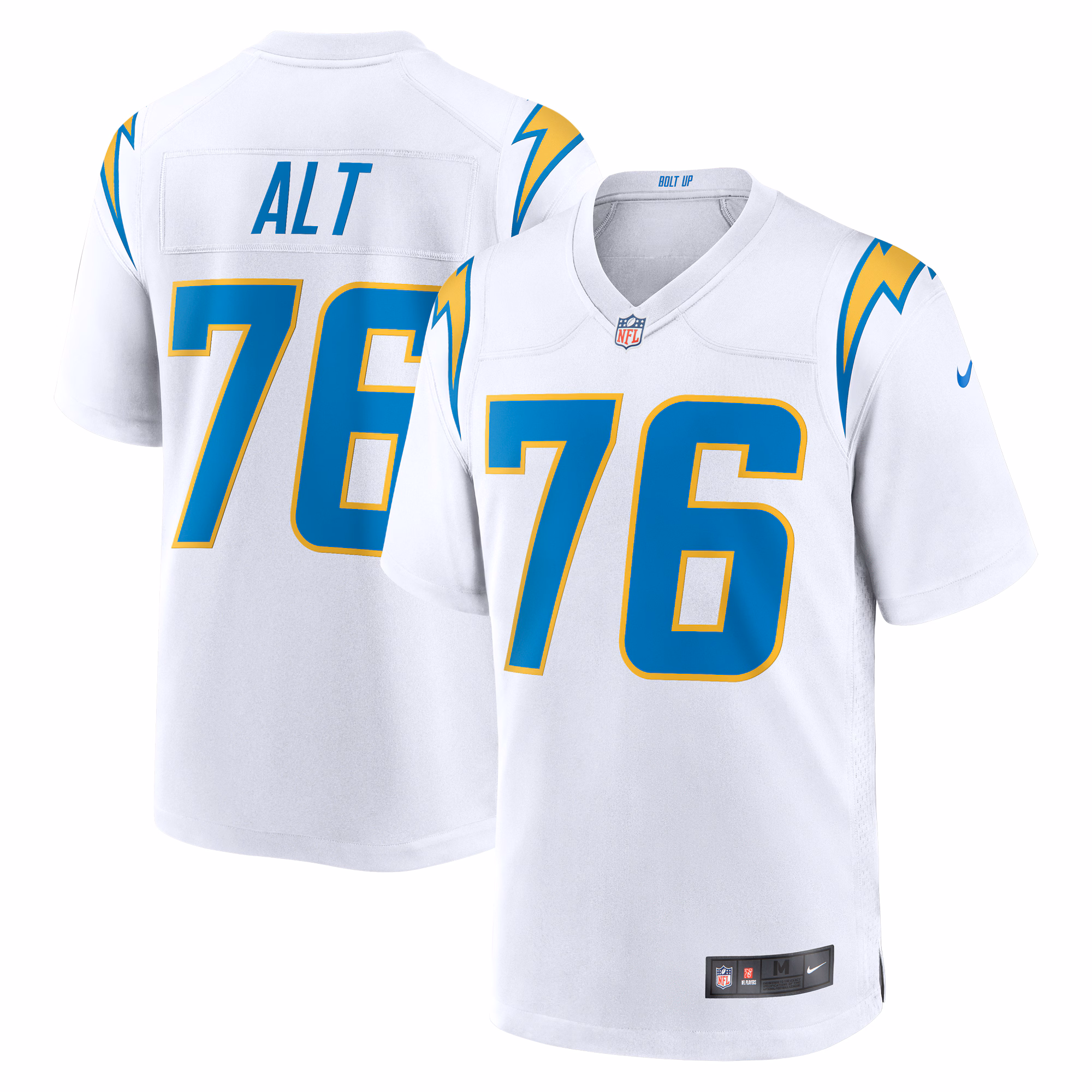 Joe Alt Los Angeles Chargers 2024 Draft First Round Pick Player Game Jersey - White