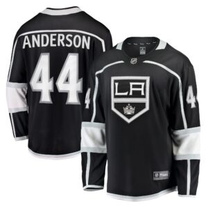 Mikey Anderson Los Angeles Kings Home Breakaway Player Jersey - Black