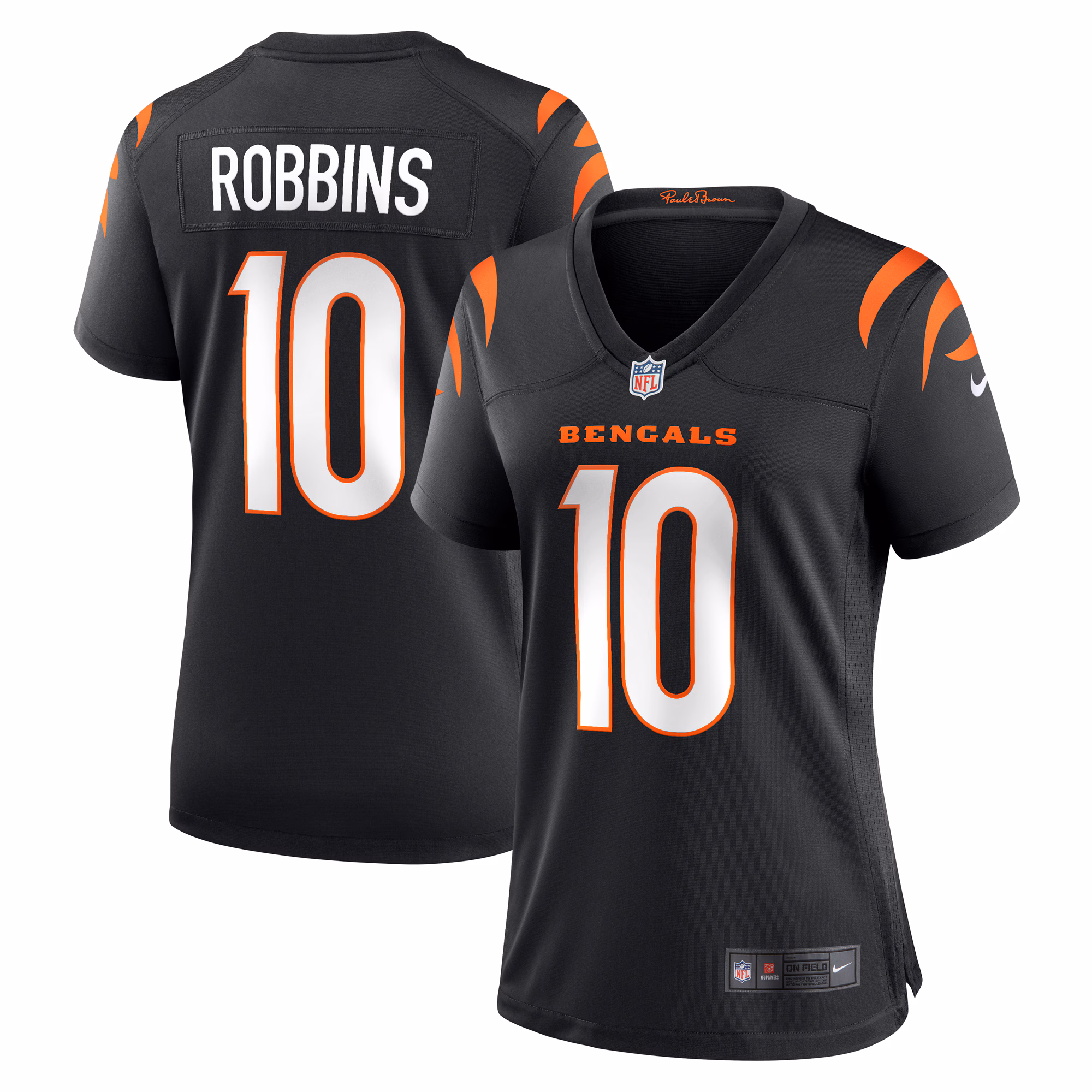 Brad Robbins Cincinnati Bengals Women's Team Game Jersey -  Black
