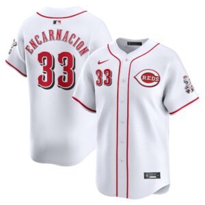 Men's Cincinnati Reds Christian Encarnacion-Strand  White Home Limited Player Jersey