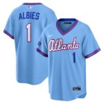 Atlanta Braves Ozzie Albies #1 Powder Blue 2026 City Connect Stadium Jersey