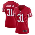 Tashaun Gipson Sr. San Francisco 49ers  Women's Home Game Player Jersey - Scarlet