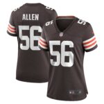 Dakota Allen Cleveland Browns  Women's Game Player Jersey - Brown