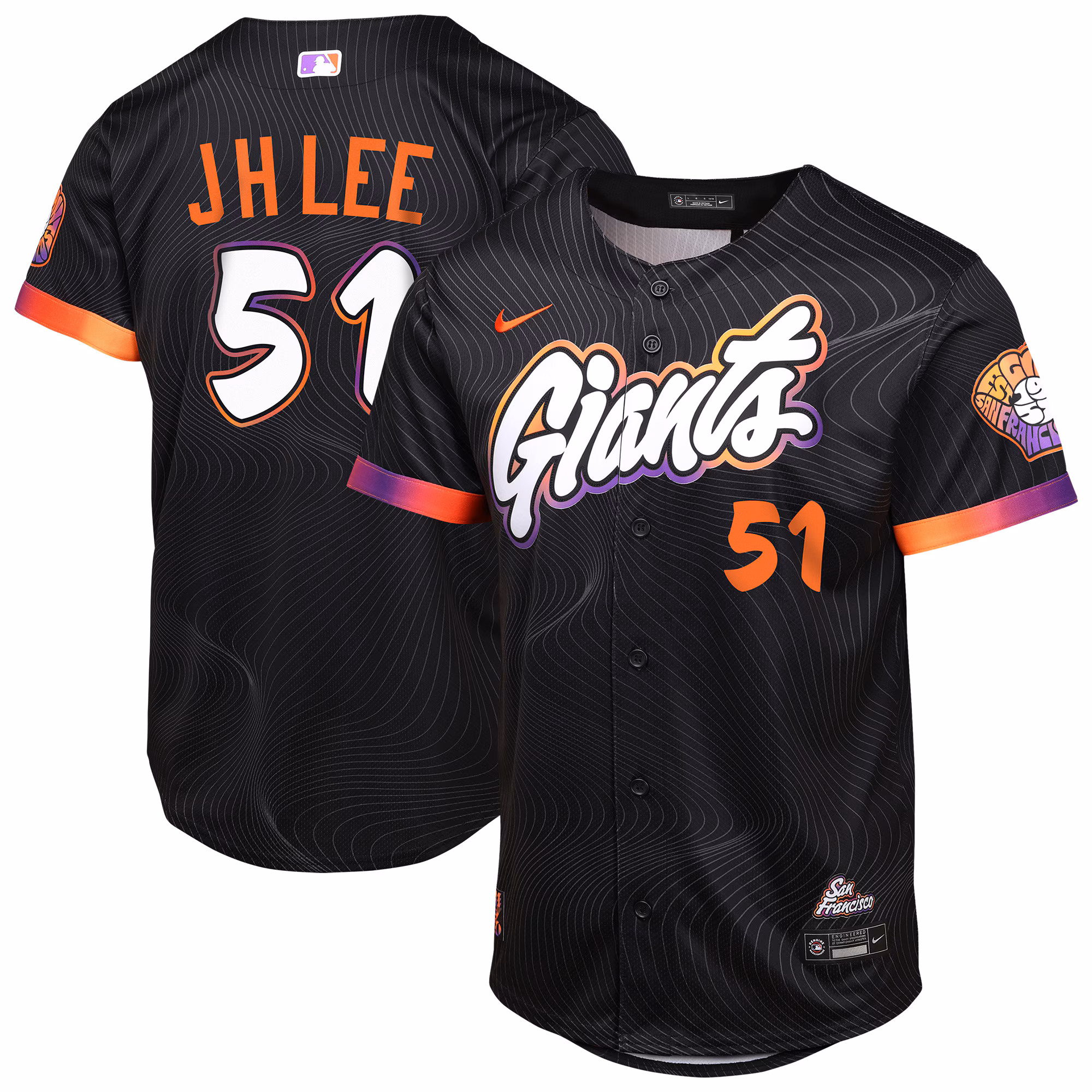 Youth San Francisco Giants Jung Hoo Lee #51 Anthracite City Connect Limited Player Jersey