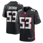 Nate Landman Atlanta Falcons Team Game Jersey -  Black